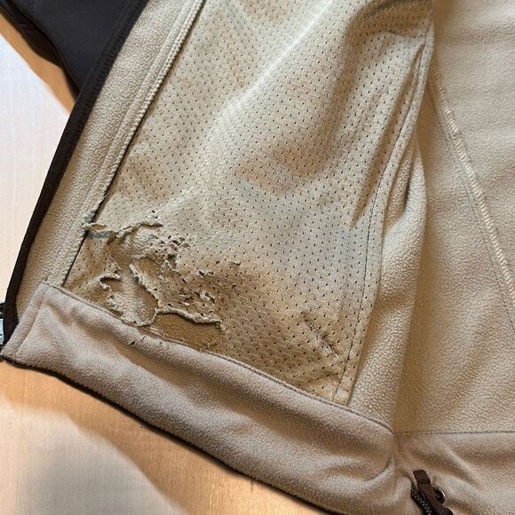 Mens The North Face Soft Shell Jacket Size Small Brown/Tan - Picture 5 of 7